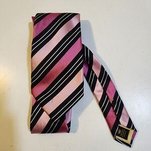Countess Mara Pink and Black Men's Silk Tie
